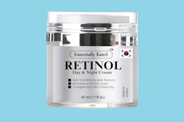 a jar of retinol cream