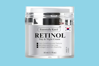 a jar of retinol cream