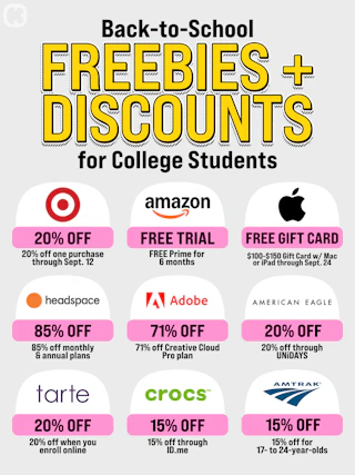 2026 college student freebies