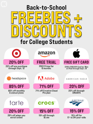 2026 college student freebies