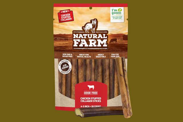 Natural Farm Chicken Collagen Dog Chews, Only $4.94 on Amazon card image