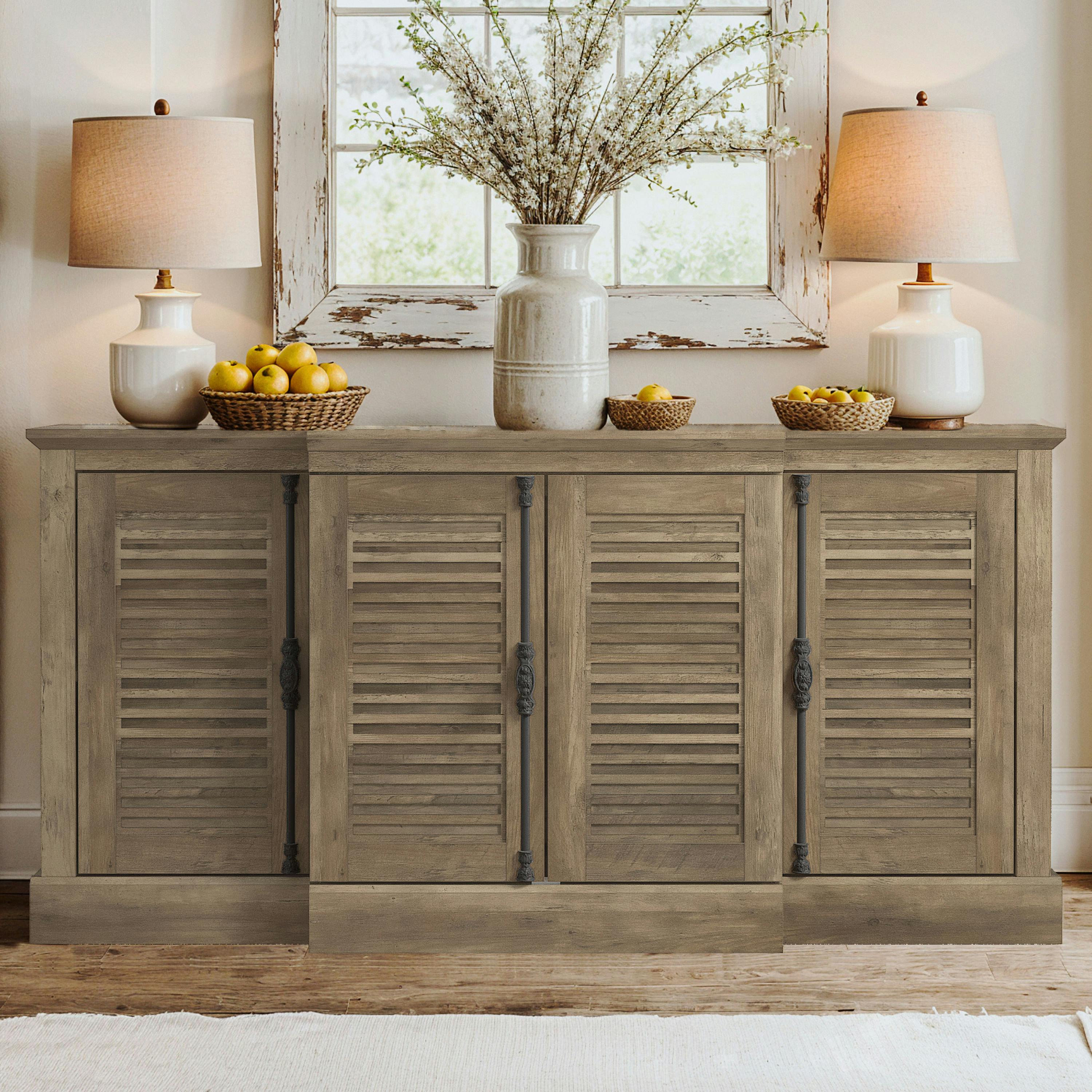 Malyha Farmhouse 4-Door Sideboard