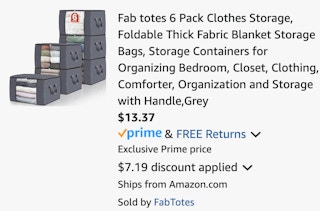 a cart ending in $13.37