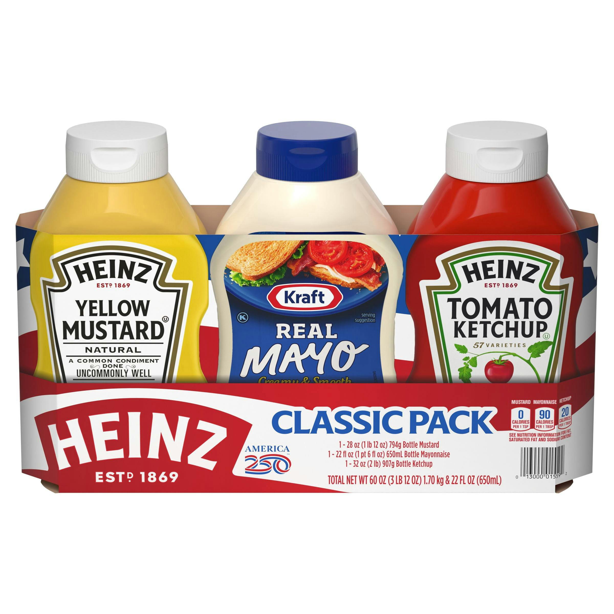 Heinz Condiment Variety 3-Pack