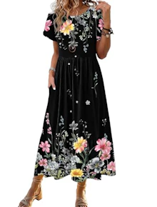 Women's Casual Midi Dress