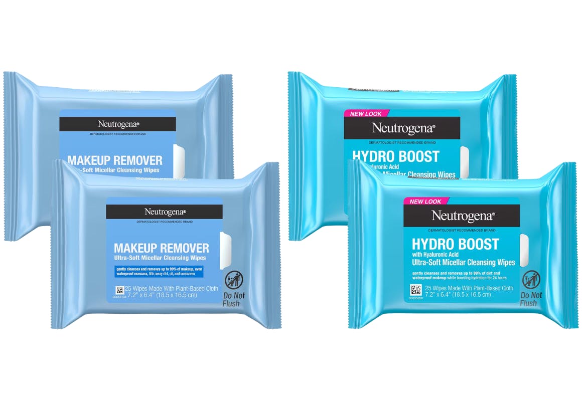 4 Neutrogena Makeup Wipe Packs