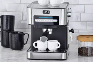 Kohl's Espresso Machine on counter