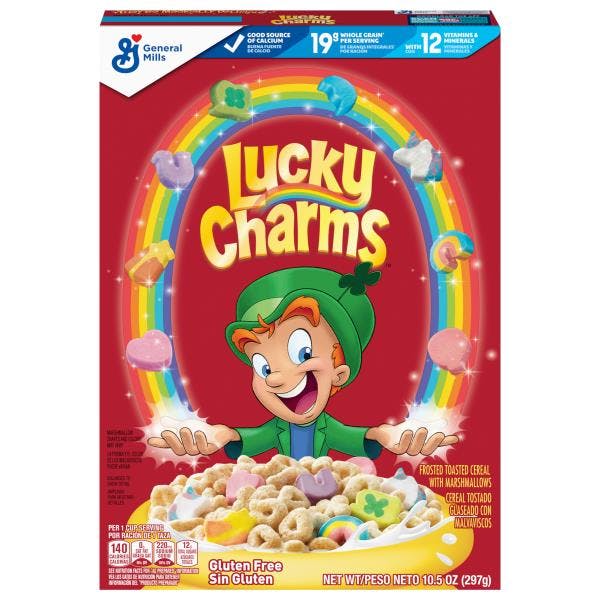 2 Lucky Charms Cereal Boxes