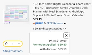 calendar cart