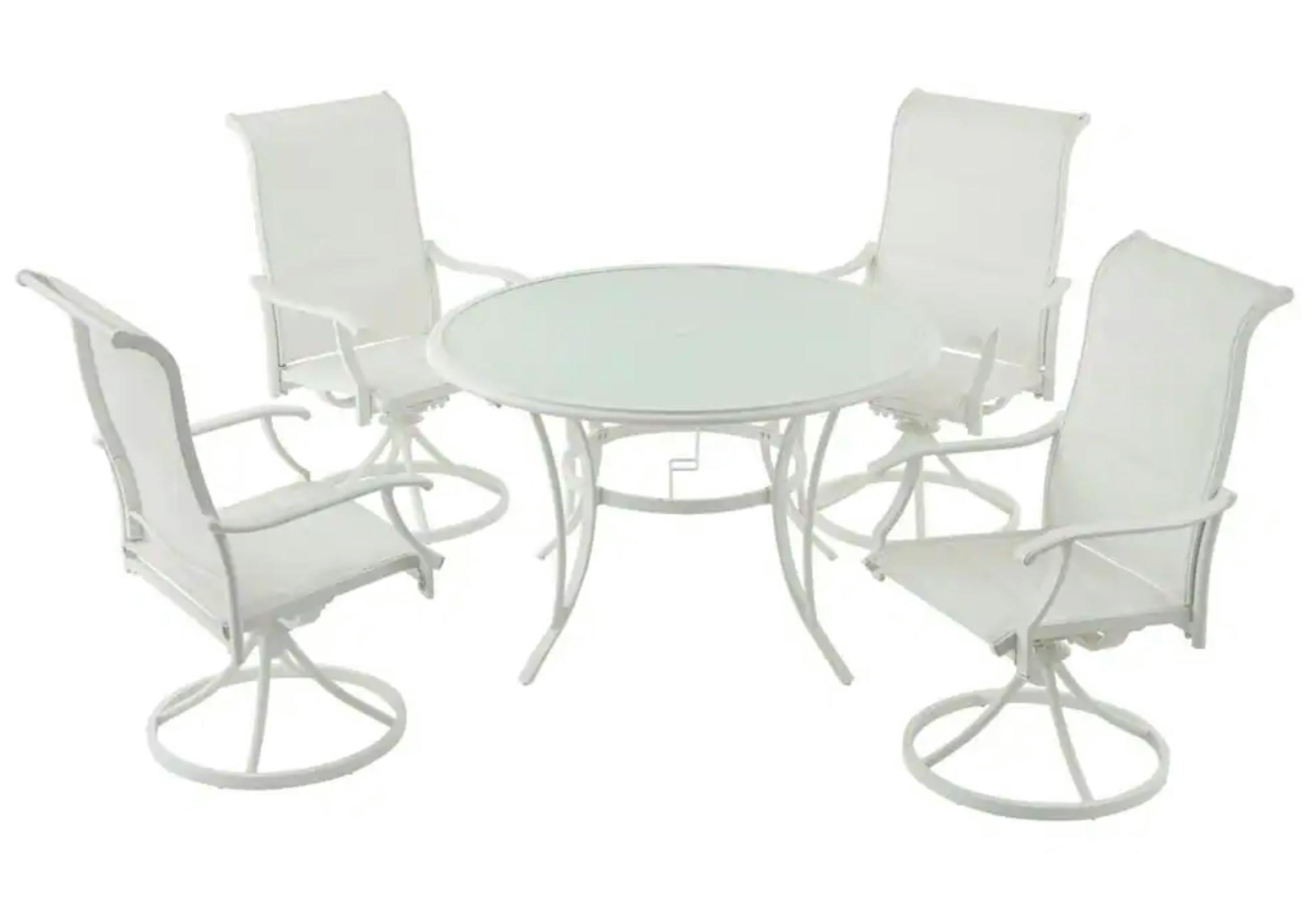 Hampton Bay Glass Top Dining Set