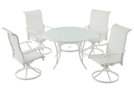 Hampton Bay Glass Top Dining Set