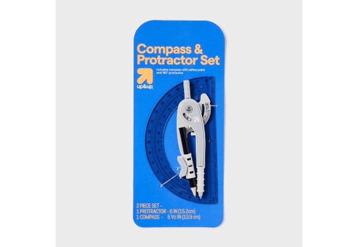 Up & Up Compass and Protractor Set