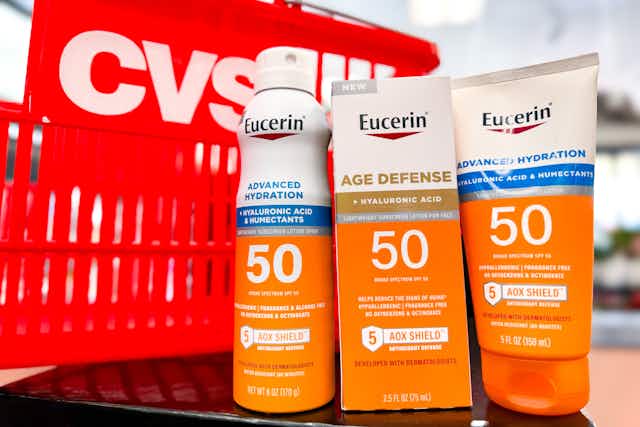 Get $7 Off Eucerin Sunscreen During This CVS Sale card image