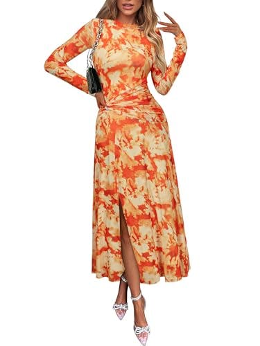 Women's Long-Sleeve Midi Dress