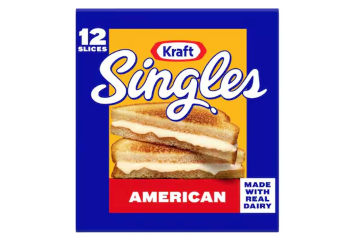 2 Kraft Cheese Singles Packs