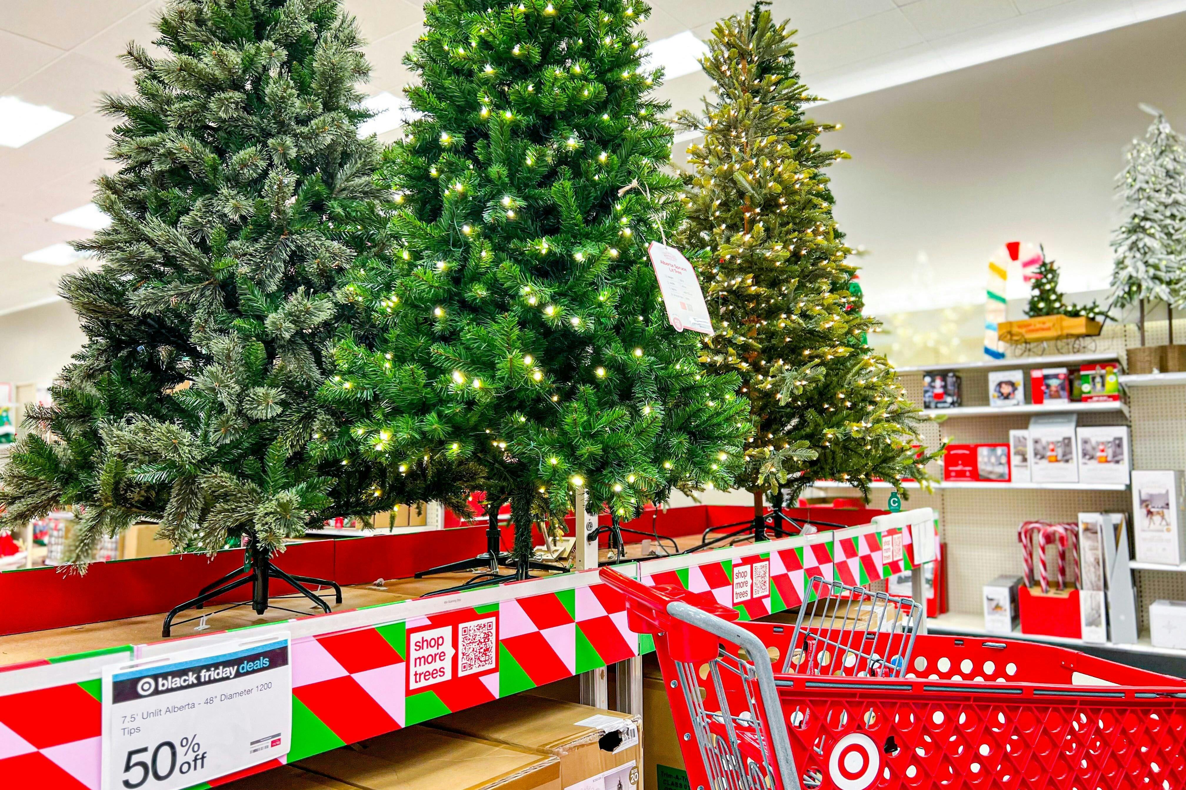6.5Foot PreLit Alberta Spruce Christmas Tree, Only 26.12 at Target