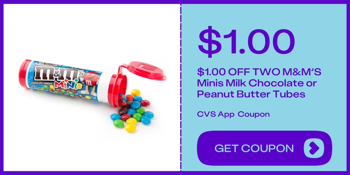 M&M's minis tube milk chocolate candy
