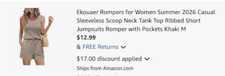 romper Amazon receipt