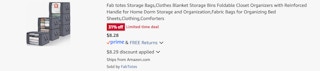 Amazon Fab Totes Storage Bags 2025
