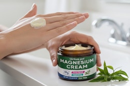 magnesium cream on a table