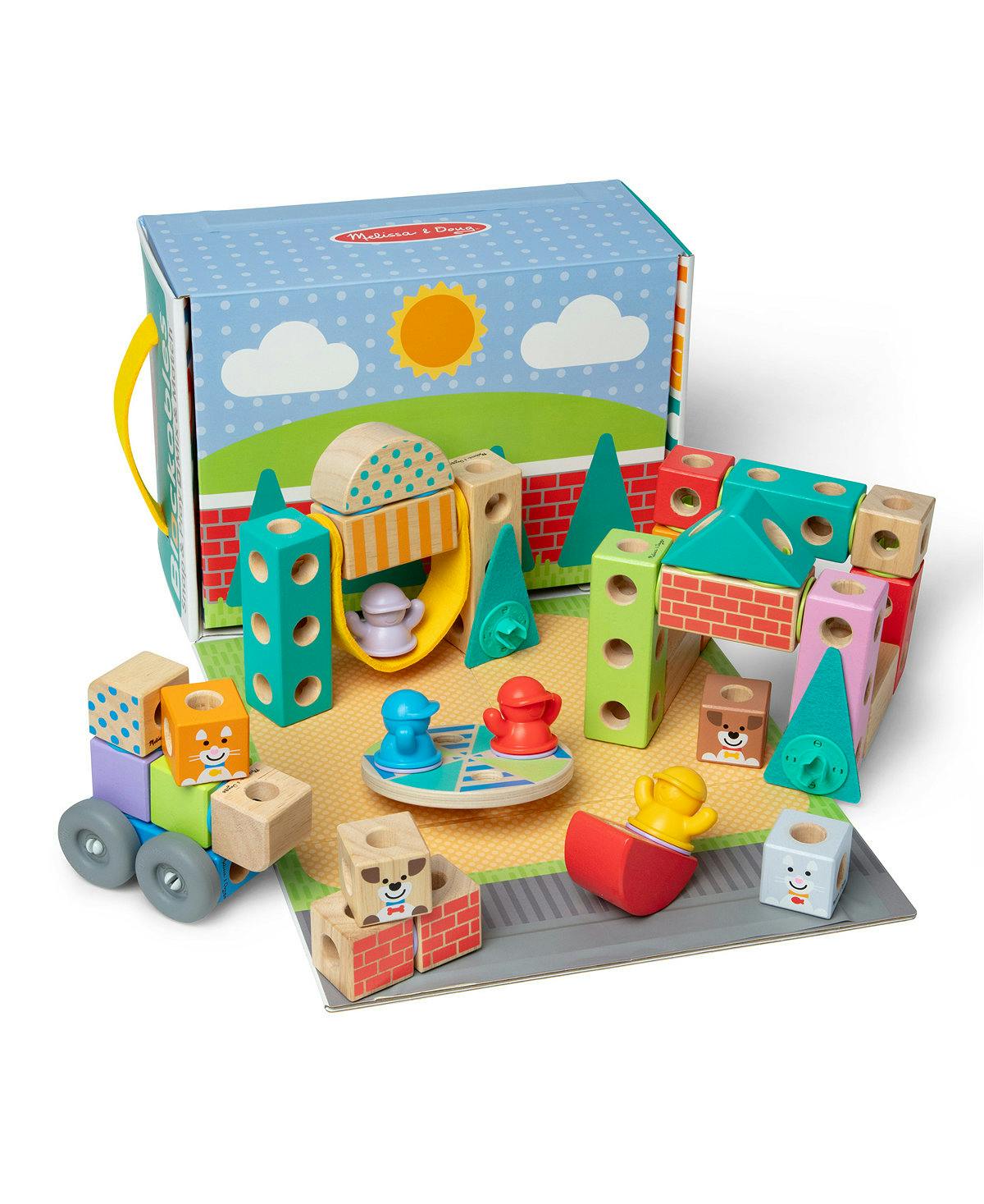 Melissa & Doug Blockables Town Set