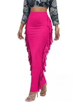 Women's Fringe Maxi Skirt