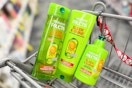 garnier fructis shampoo and conditioner in a shopping cart