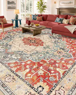 OLANLY Washable Area Rug