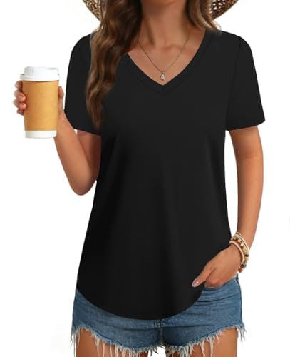 Women's V-neck Short-Sleeve Top