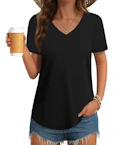 Women's V-neck Short-Sleeve Top