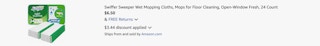 Amazon Swiffer Sweeper Wet Mopping Cloths 2026