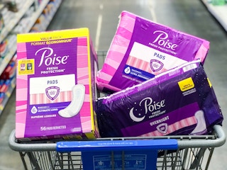 Poise pads in cart