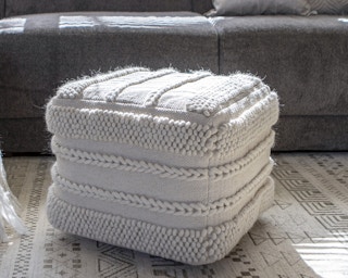 walmart decor therapy square floor pouf