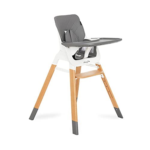 2-in-1 Wooden Highchair