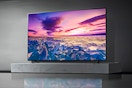 Lifestyle image of the LG 70” 4K UHD webOS Smart TV in a modern home setting
