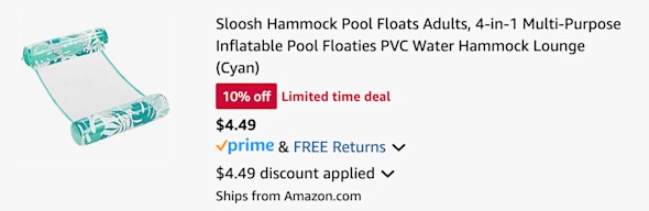 pool float cart