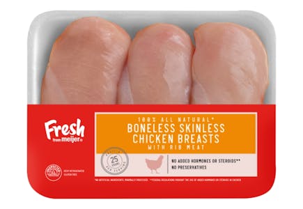 3 Chicken Breasts Packs, per pound