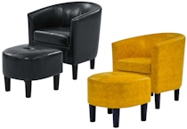 Wade Logan Chair and Ottoman Set