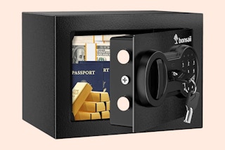 Steel Security Lock Box with Key Pad B0CRH68745