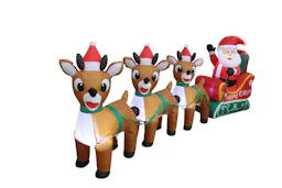 Christmas Inflatable Santa Sleigh
