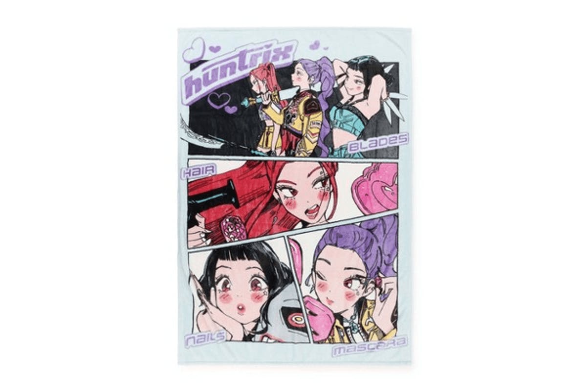 K-Pop Demon Hunters Throw Blanket