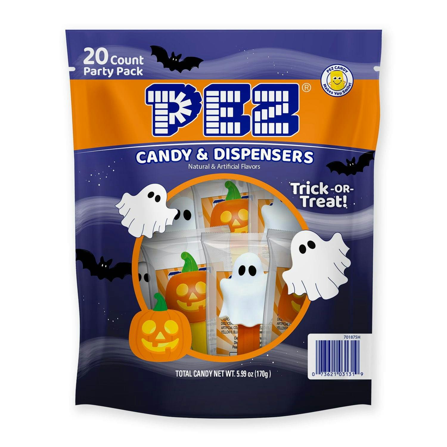 PEZ Halloween Candy Party Bag