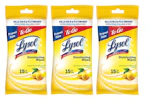 3 Lysol Disinfecting Wipe Packs