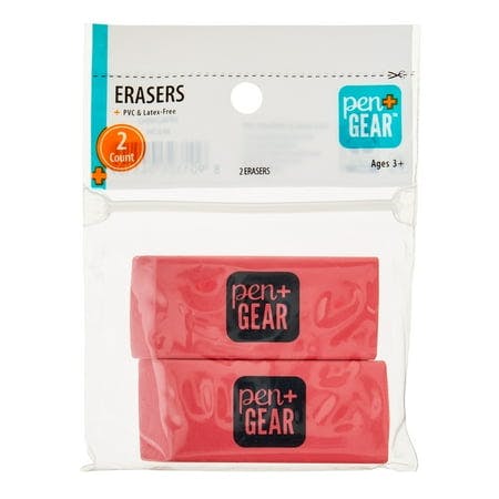 Pen+Gear Pink Block Erasers