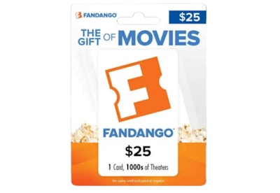 Fandango $25 Gift Card