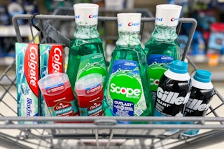 shopping cart full with haul