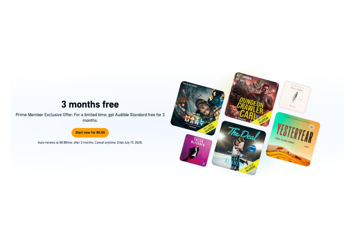 Audible Standard Free 3-Month Trial