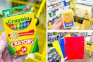 dollar general back to school supplies 3-photo collage