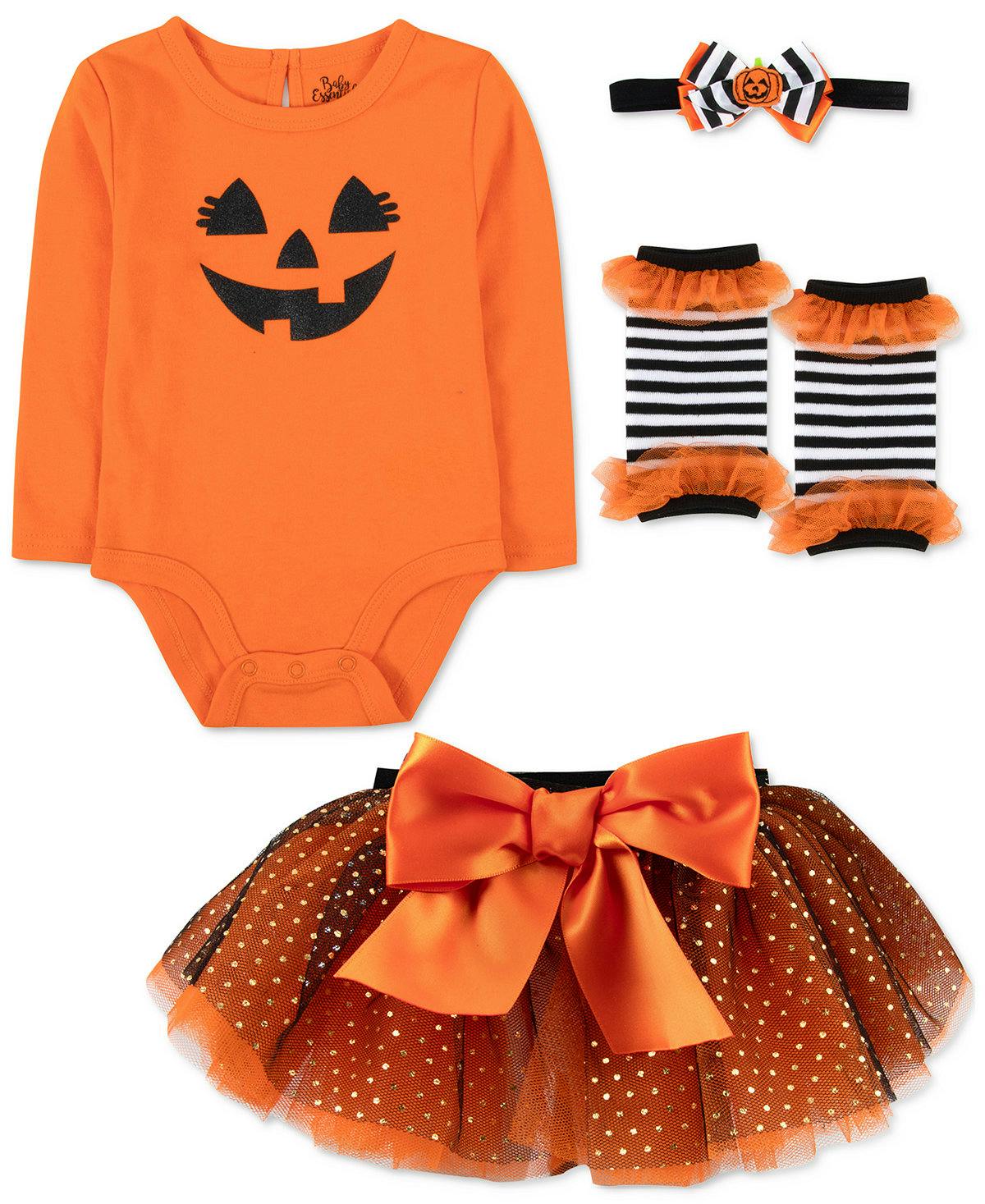 Baby Halloween Pumpkin Outfit Set