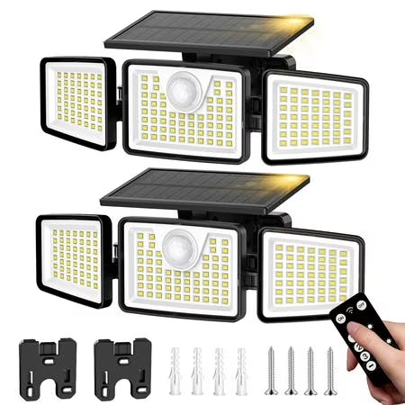 Solar Motion Sensor Light Set